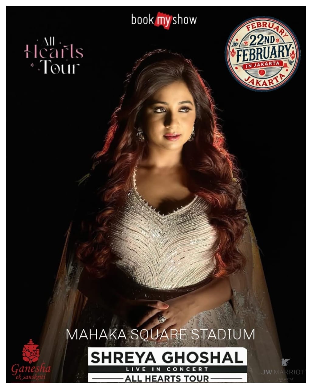 Hitung Mundur 4 Hari Menuju Konser Spektakuler Shreya Ghoshal pada 22